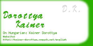 dorottya kainer business card